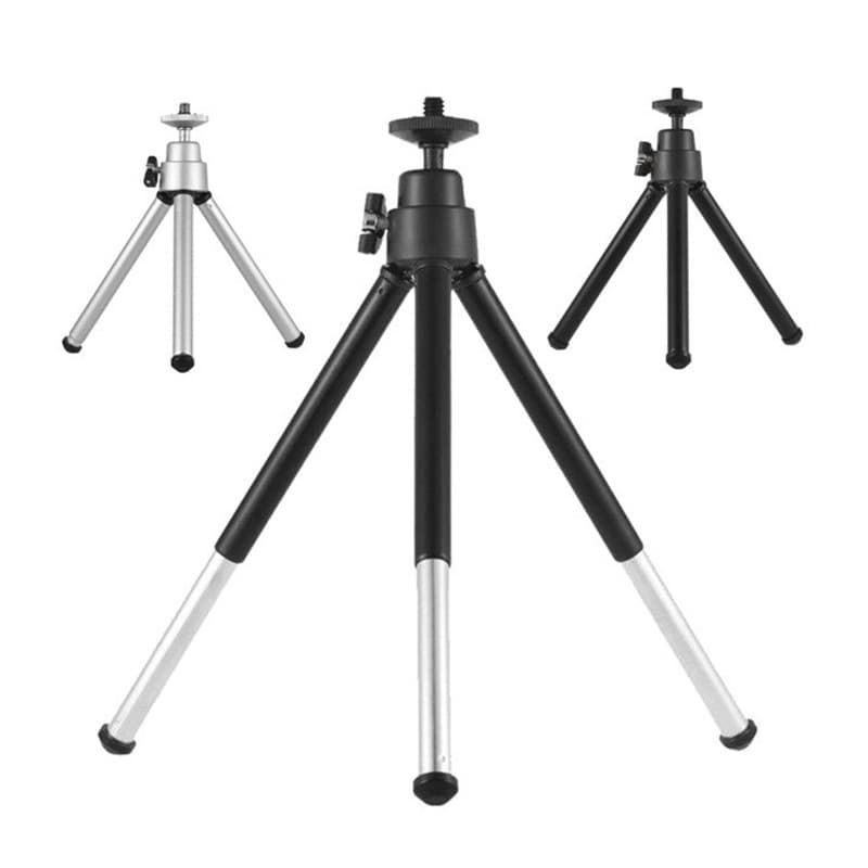 Mini Tripod Live Streaming Desktop Tripod - Metal Tripod - 2-Section Extendable Tripod