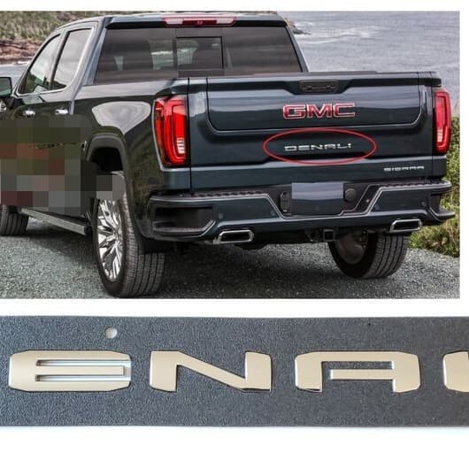For GMC DENALI Truck Tailgate Emblem Letter Decals Sierra 2500HD 3500HD Modified Emblem