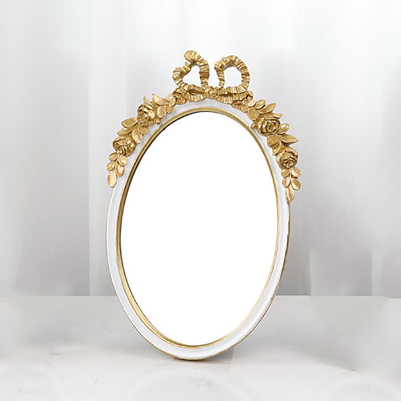 Dingchuang retro light luxury bow resin photo frame picture frame mirror home decoration ornaments can be hung on the wall