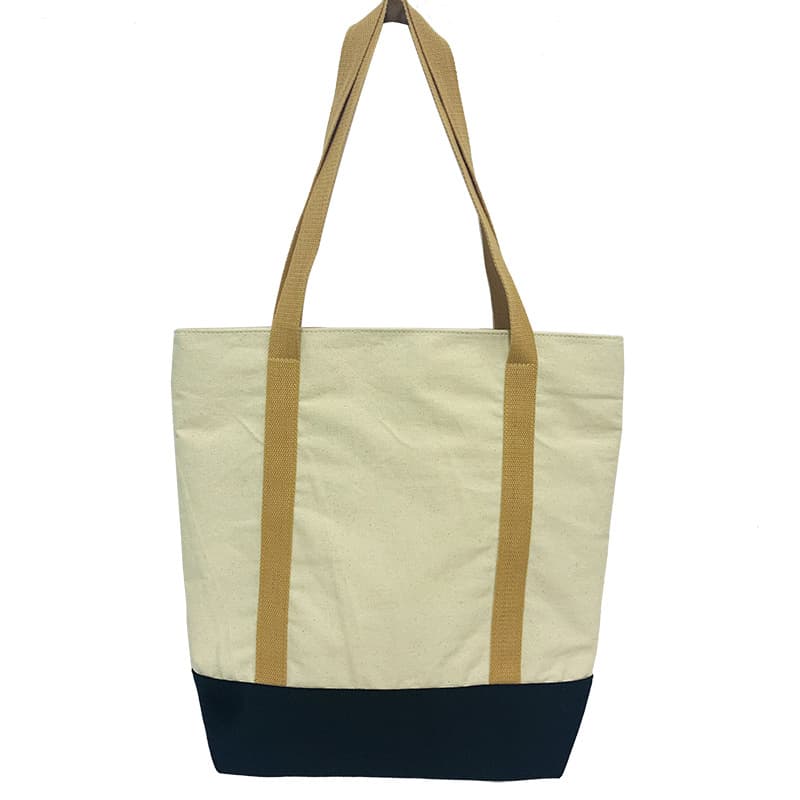 Factory Custom Korean-style Large Capacity Zippered Canvas Tote - Minimalist Women's Shoulder Bag, Casual Tote