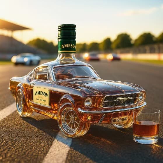 Whiskey vodka empty bottle water car whiskey bottle car red wine special-shaped sealed bubble wine bottle