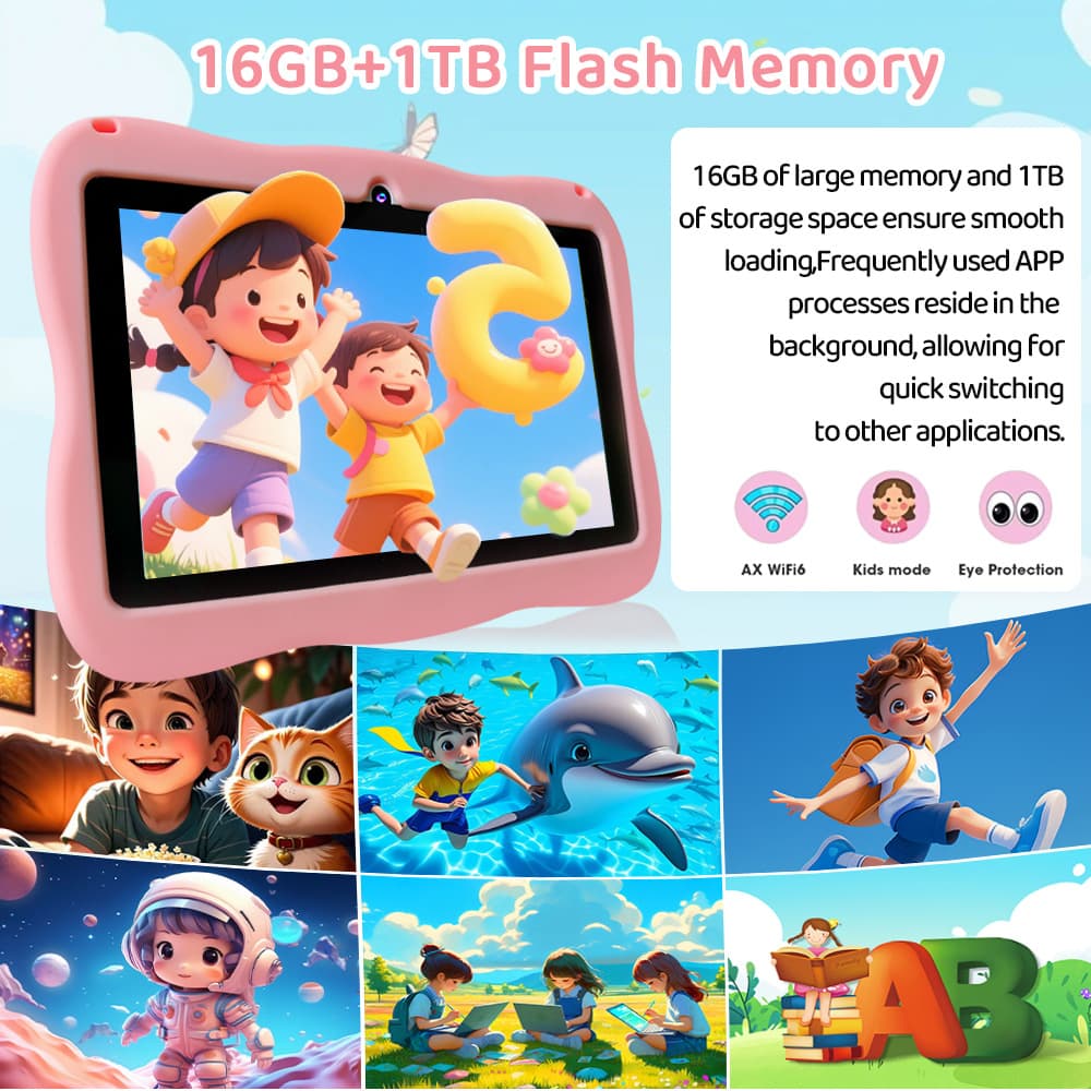 TikTok Hot B89Plus Kids Tablet WiFi Download + Tablet PC Multi-Function Learning Machine