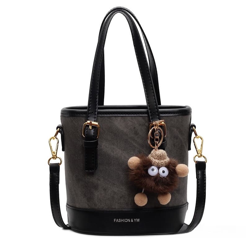 High-Quality Cross-Border Bag Niche Design Bucket Bag PU Fashion Women's Bag Shoulder Crossbody Bag New Small Handbag