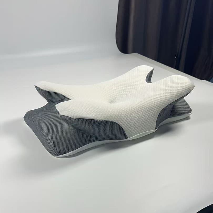 Cross-border Amazon Hot-selling Butterfly-shaped Slow Rebound Memory Foam Pillow Neck Support Pillow Cervical Pillow High Pillow Non-collapsing Pillow