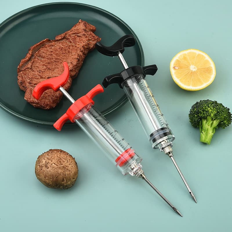 Turkey Injector Plastic Turkey Needle BBQ Marinade Seasoning Injection Needle Kitchen Meat Injector In Stock