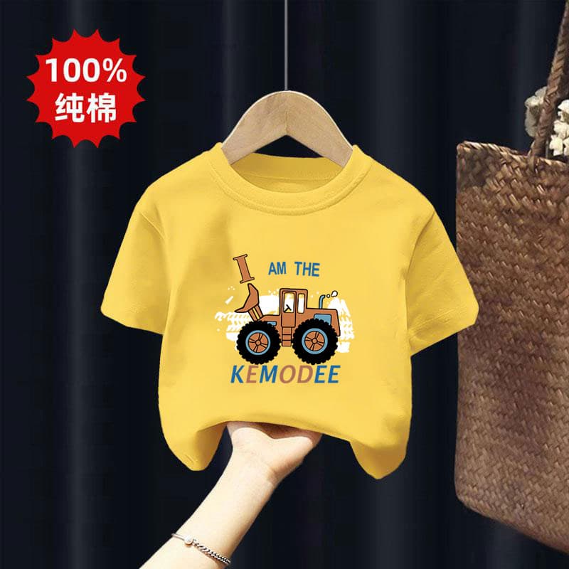 100% Cotton Kids Short Sleeve T-Shirt Boys Undershirt Baby Summer New Style Half Sleeve Top Fashion