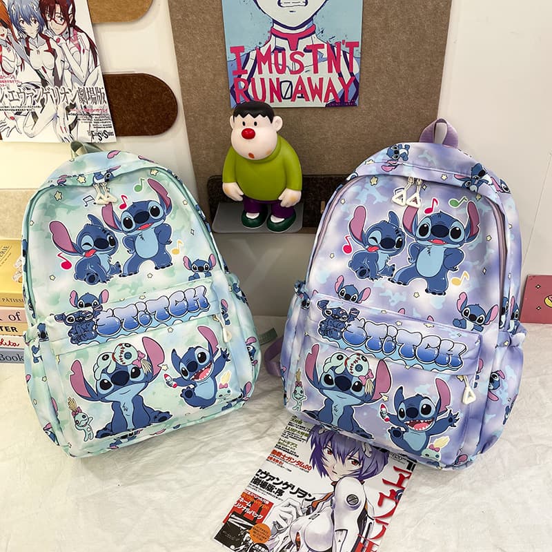 Cartoon Anime Boys and Girls Backpack Stylish Large Capacity Cute Print Student Schoolbag New Children's Backpack Trendy