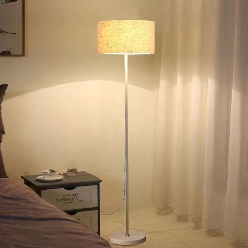 Decorative Pleated Floor Lamp for Bedroom and Living Room, French Wabi-sabi Style Atmosphere, American Retro Mid-century Sofa Standing Lamp