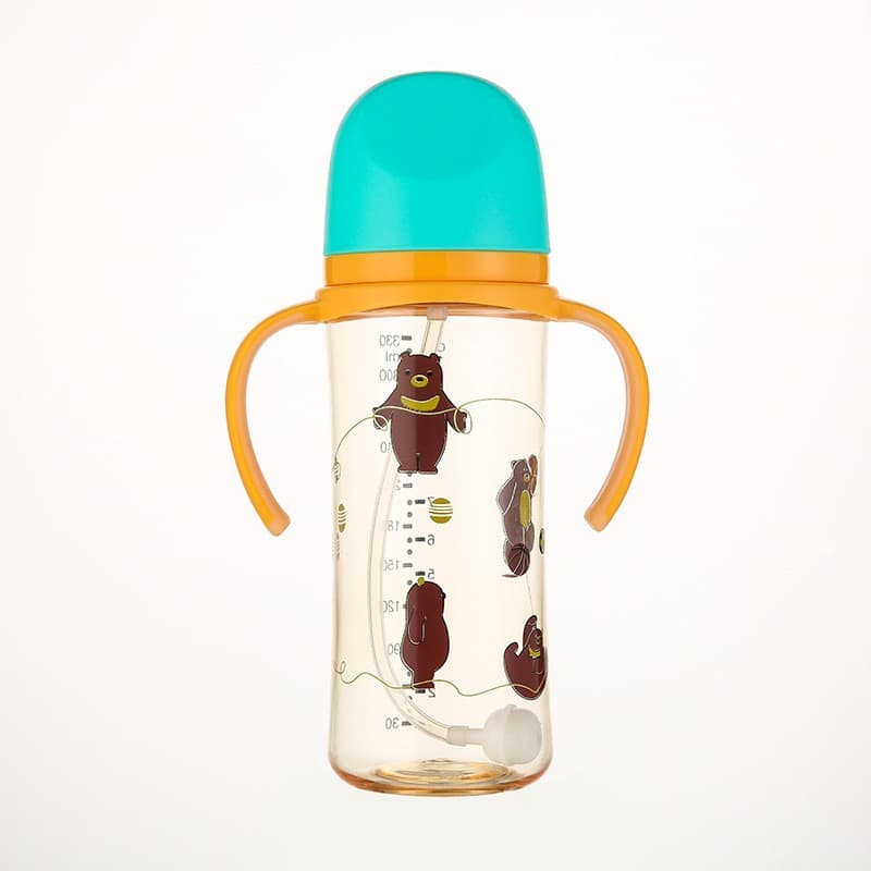 Baby Bottle for Ages 1+ Anti-Colic Toddler Cup Straw Cup Weaning Bottle for Older Babies