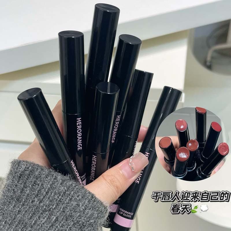 HERORANGE~ Mirror dazzling and moisturizing lip jelly moisturizing water gloss mirror pouty lips Korean style tender solid lip gloss