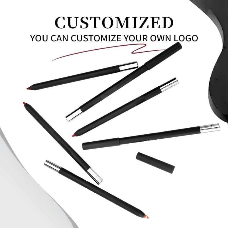 Cross-border No Logo Velvet Lip Liner Waterproof Non-Stick Lip Pencil Nude Lipstick Lip Liner