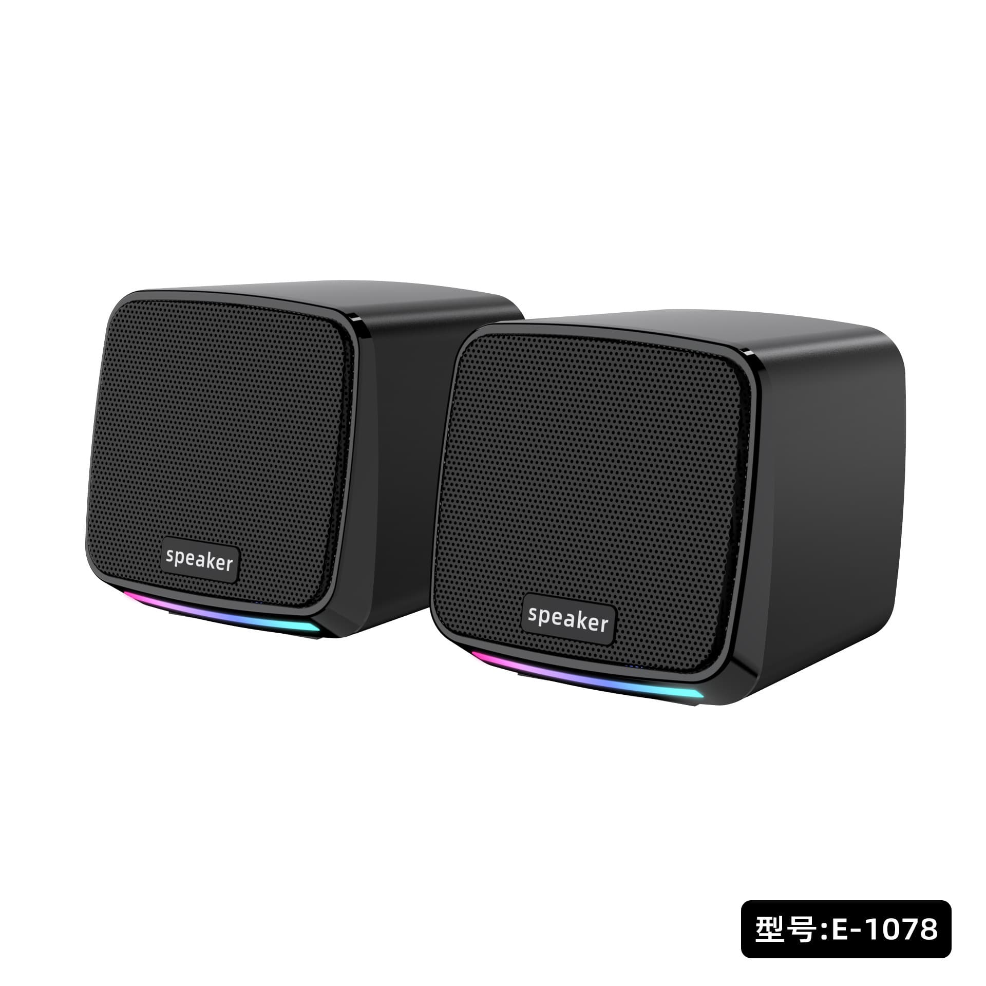Wholesale E-1078 Mini PC Speaker with USB Multimedia and Subwoofer for Desktop and Laptop