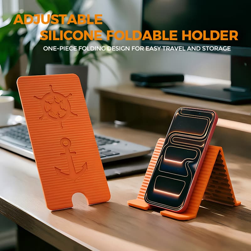 Flexible Silicone Cell Phone Holder Foldable Stand