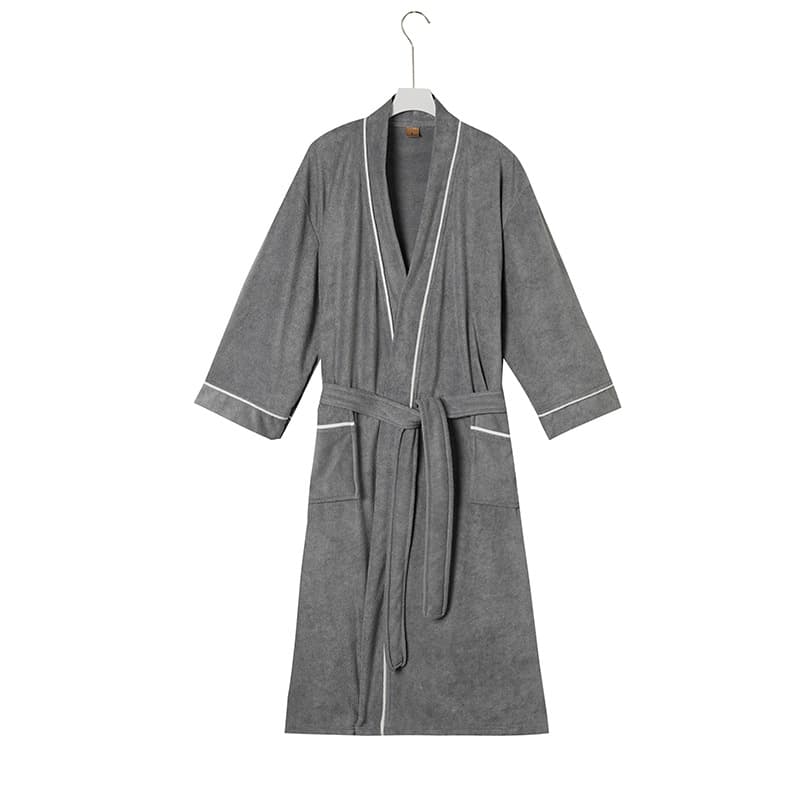 Cross-Border Long Robe Men's and Women's Bathrobe Terry Cloth Plus Size Couple Bathrobe Plus Size Bathrobe Nightgown Absorbent Breathable Pajamas