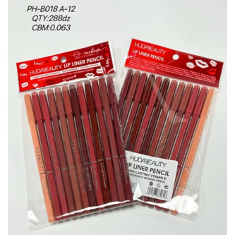 HUDA Beauty Lip Liner - Non-stick, Moisturizing, Peel-off Tattoo Lip Pencil
