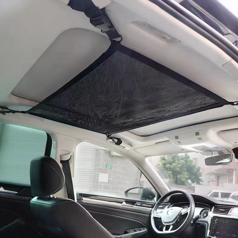 Car Storage Bag, Ceiling Organizer Net Pocket, Practical Car Accessories for Road Trips, Hanging Storage Pouch