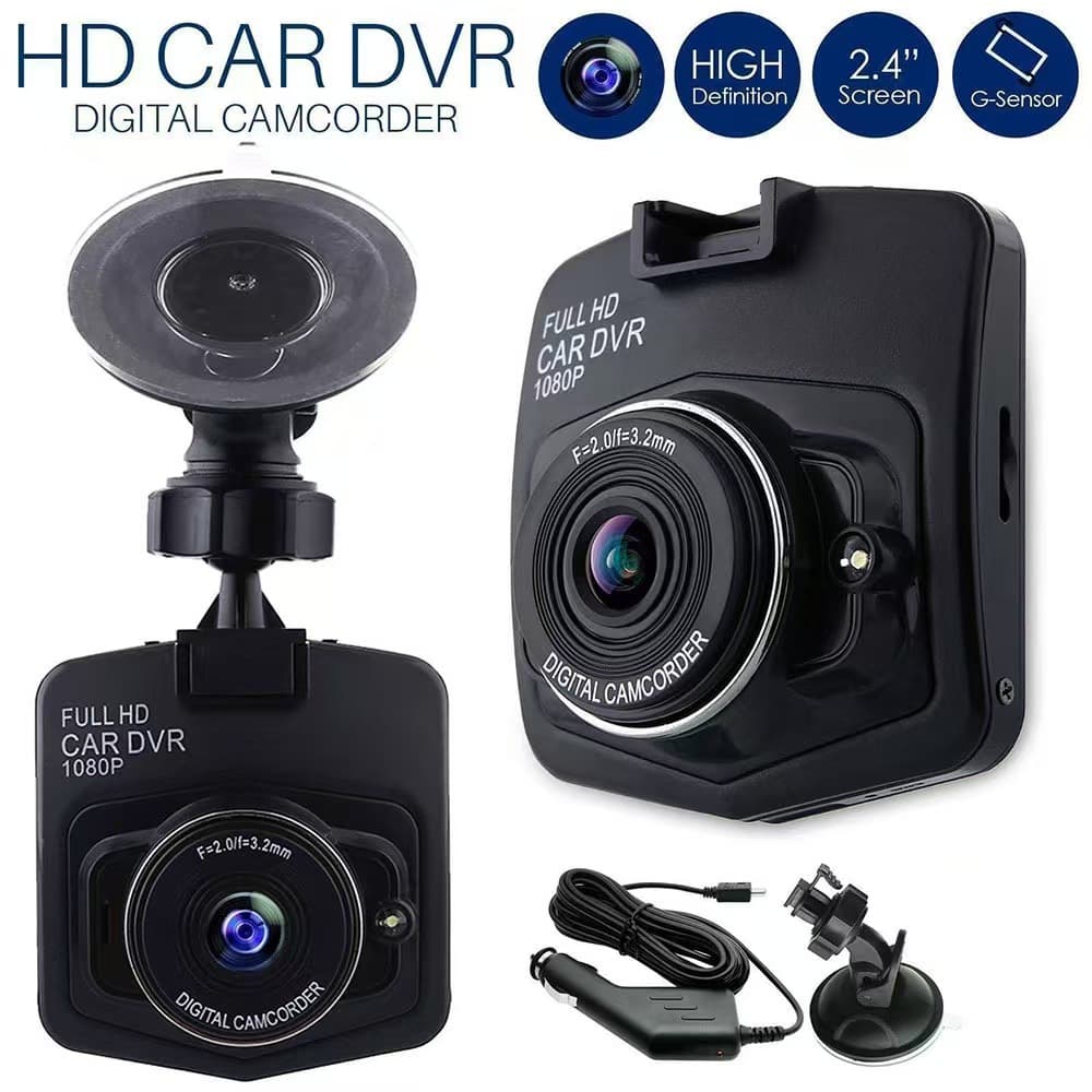 Cross-border DVR Shield 2.4-inch HD Dual Lens Gift Set, Hot Selling at 4S Stores, Factory Direct Sales, Car Mount