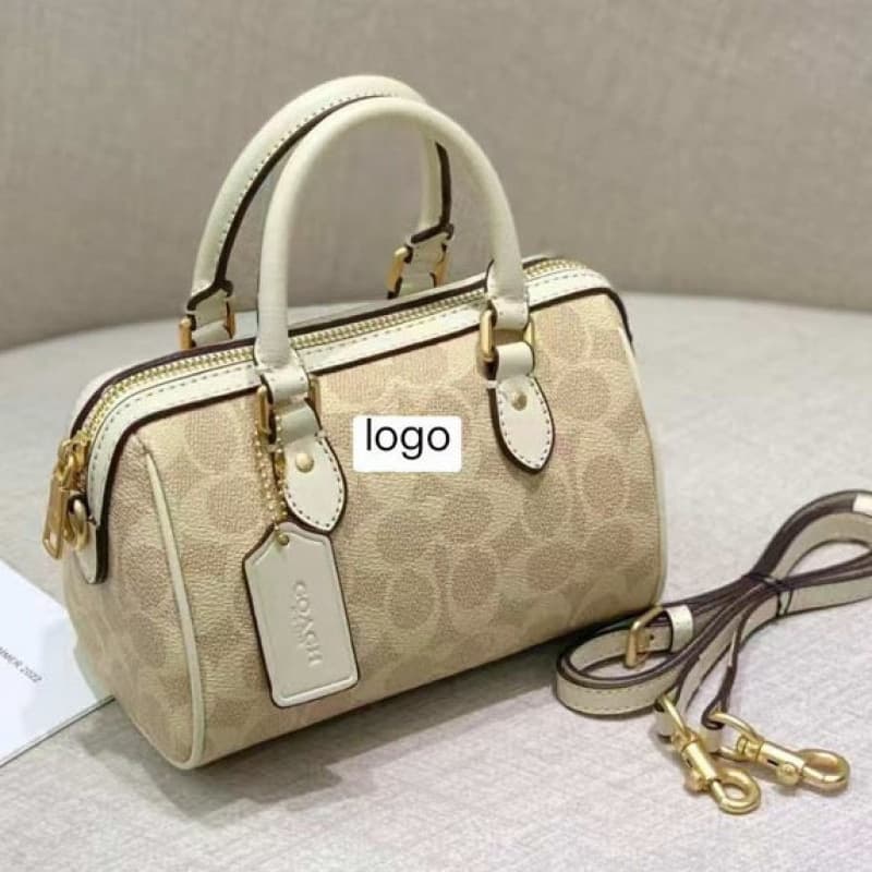 C's New Women's Handbag Rowan Boston Large-Capacity Printed Tote Pillow Bag Fashionable Shoulder Crossbody Bag