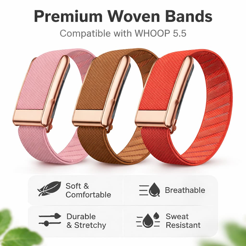 Cross-Border Best Seller Whoop 5.0 Knitted Nylon Replacement Strap Whoop 5.0 MG ECG Edition
