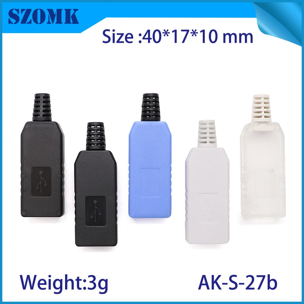 SZOMK factory direct plastic shell USB shell U disk interface protective shell ABS instrument shell processing S-27