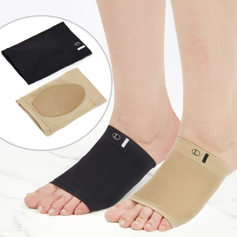 Professional elastic bandage flat foot massage silicone arch corrector insole for men and women, sole pad