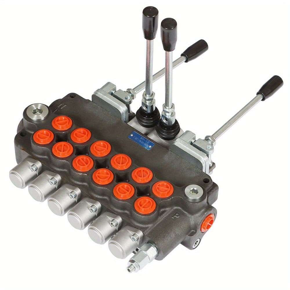 2025 New Cross-border Drop Shipping Hydraulic Backhoe Direction Control Valve 2 Joystick 6 Cross-border Drop Shipping