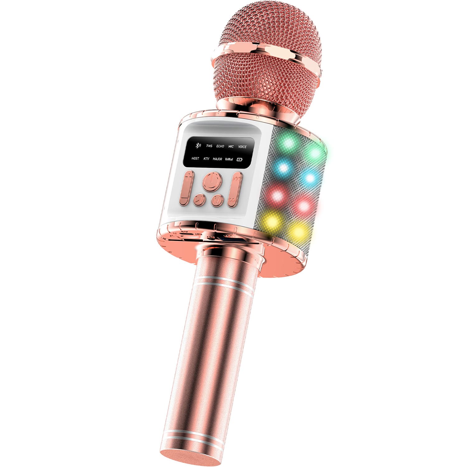 Q9Max Kids Wireless Bluetooth Microphone Speaker All-in-One Portable Handheld Mic Karaoke Machine with Screen