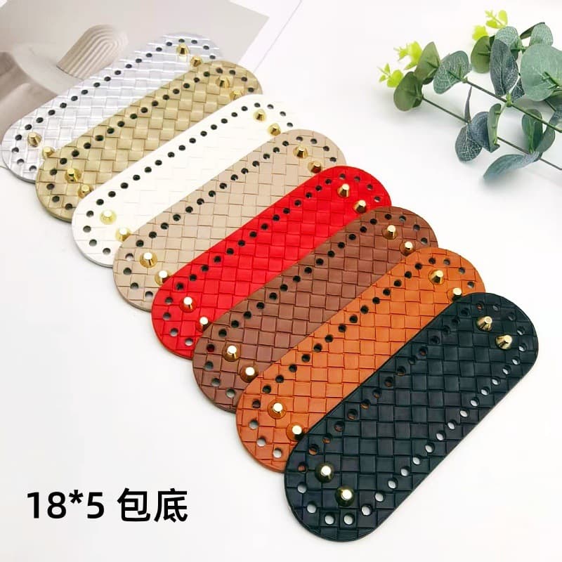 Handmade DIY Bag Bottom Accessories Woven Pattern 18x5 Bag Bottom Board Fashionable Versatile Crochet Base Accessories Bag Hardware