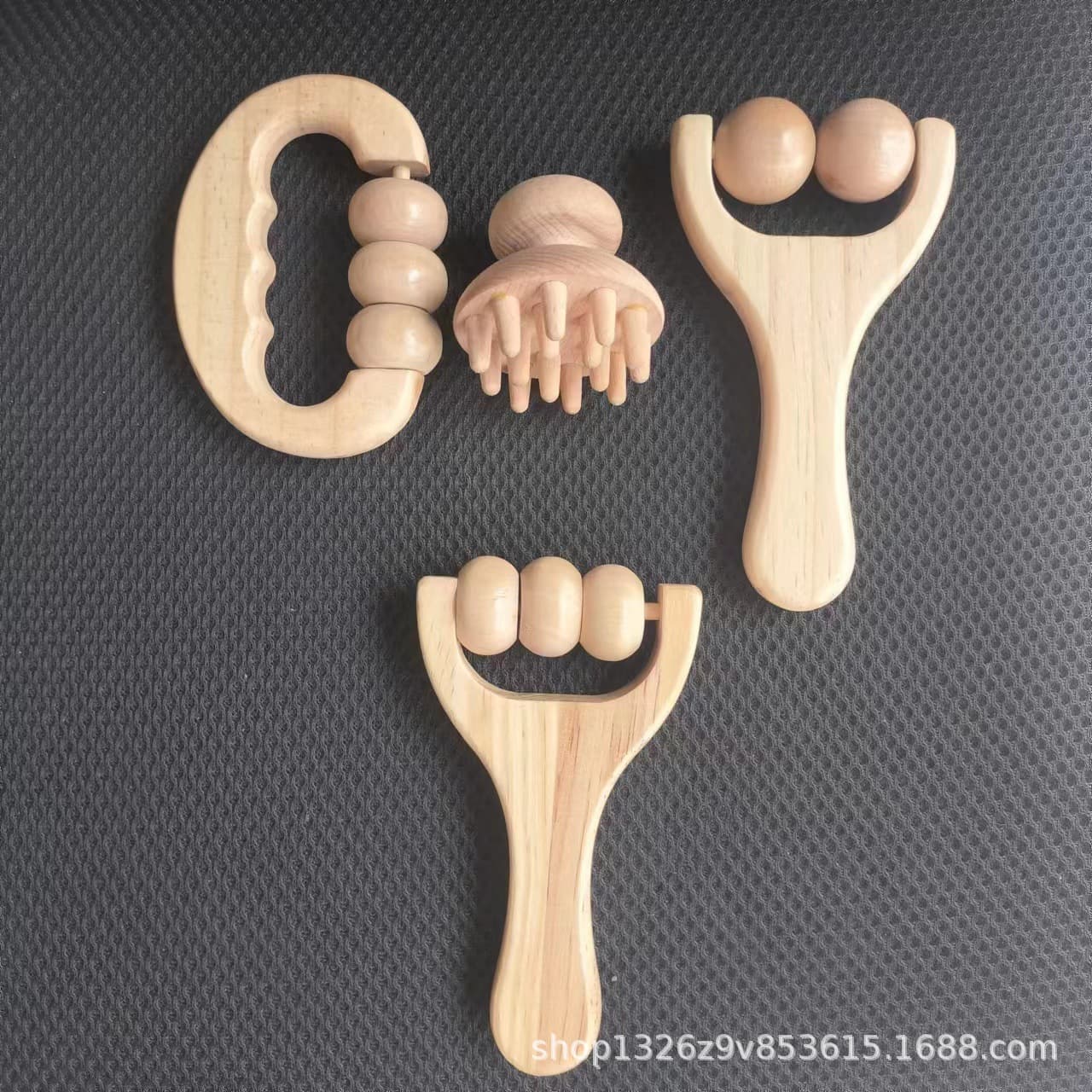 Solid Wood Massage Comb, Head Meridian Acupoint Massage, Full Body Massager, Meridian Massage Claw, Acupressure Scraping Tool for Men and Women