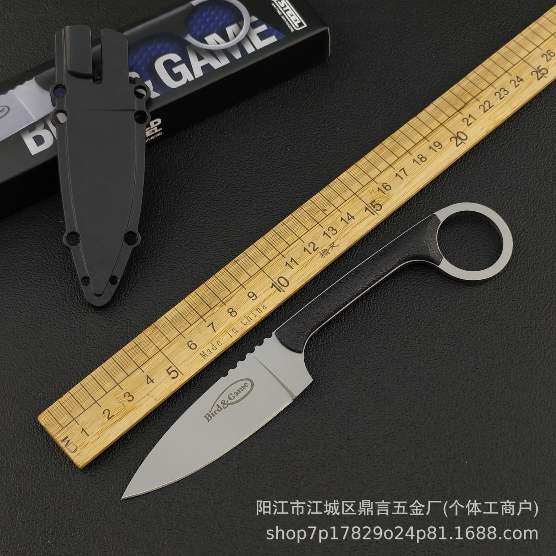 [Cross-border hot sale] Outdoor Knife Cold Steel 20A Necklace Knife Tactical Camping Pocket Knife K Sheath Mini Fruit