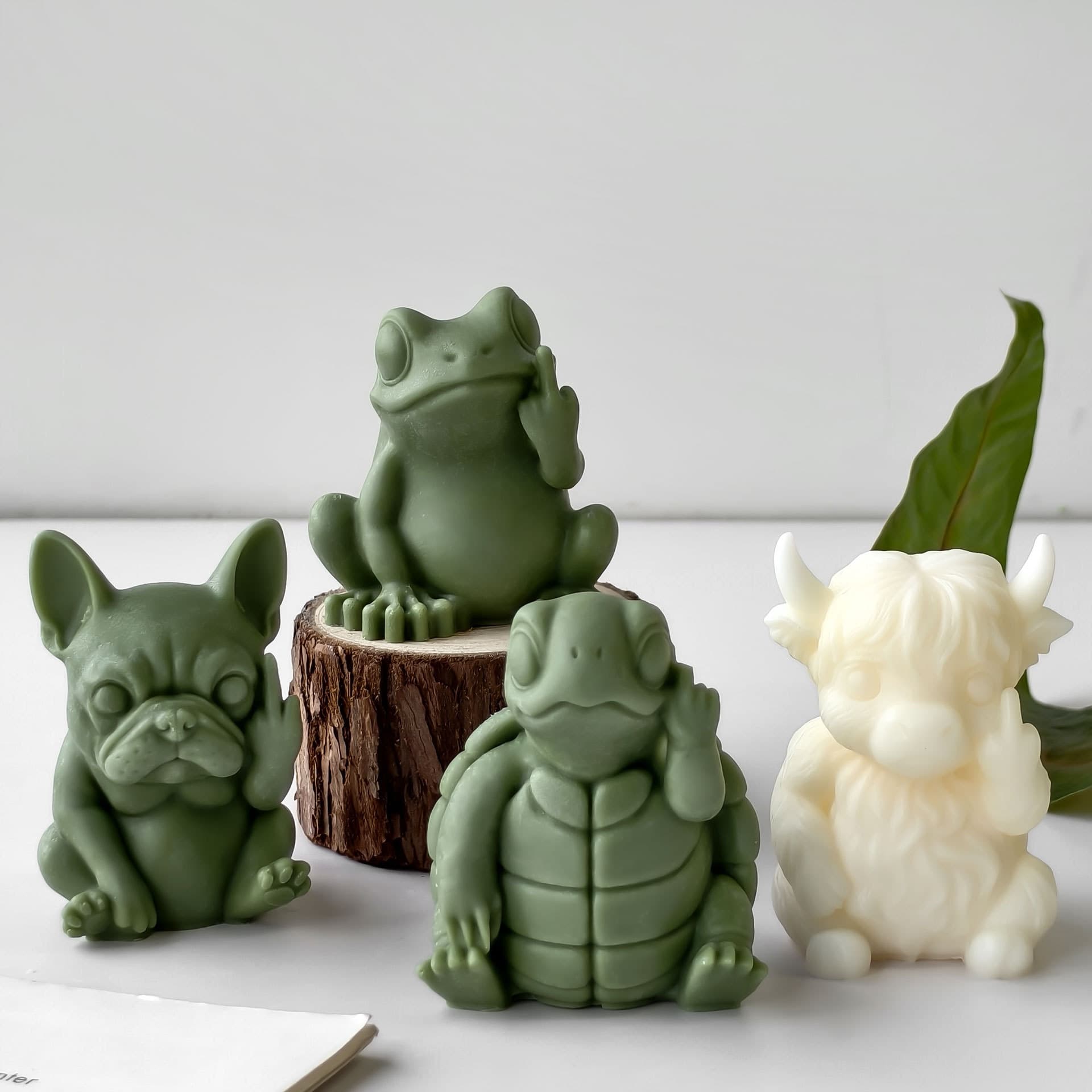 Cross-border Highland Yak Scented Candle Mold DIY 3D Animal Plaster Handmade Candle Decoration Mold