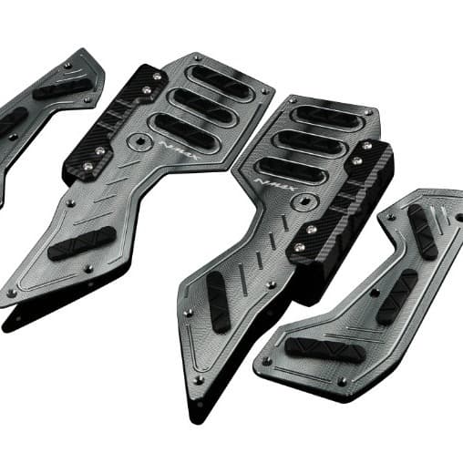 Aluminum Foot Pegs for 2023 Yamaha NMAX155 Scooter, New Version, Aesthetic and Anti-Slip Accessories