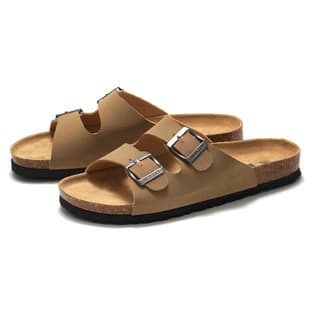 RUIZU 2026 New Spring/Summer Men's Cork Sandals Women's Casual Sandals Student Beach Shoes Trendy Cork Shoes