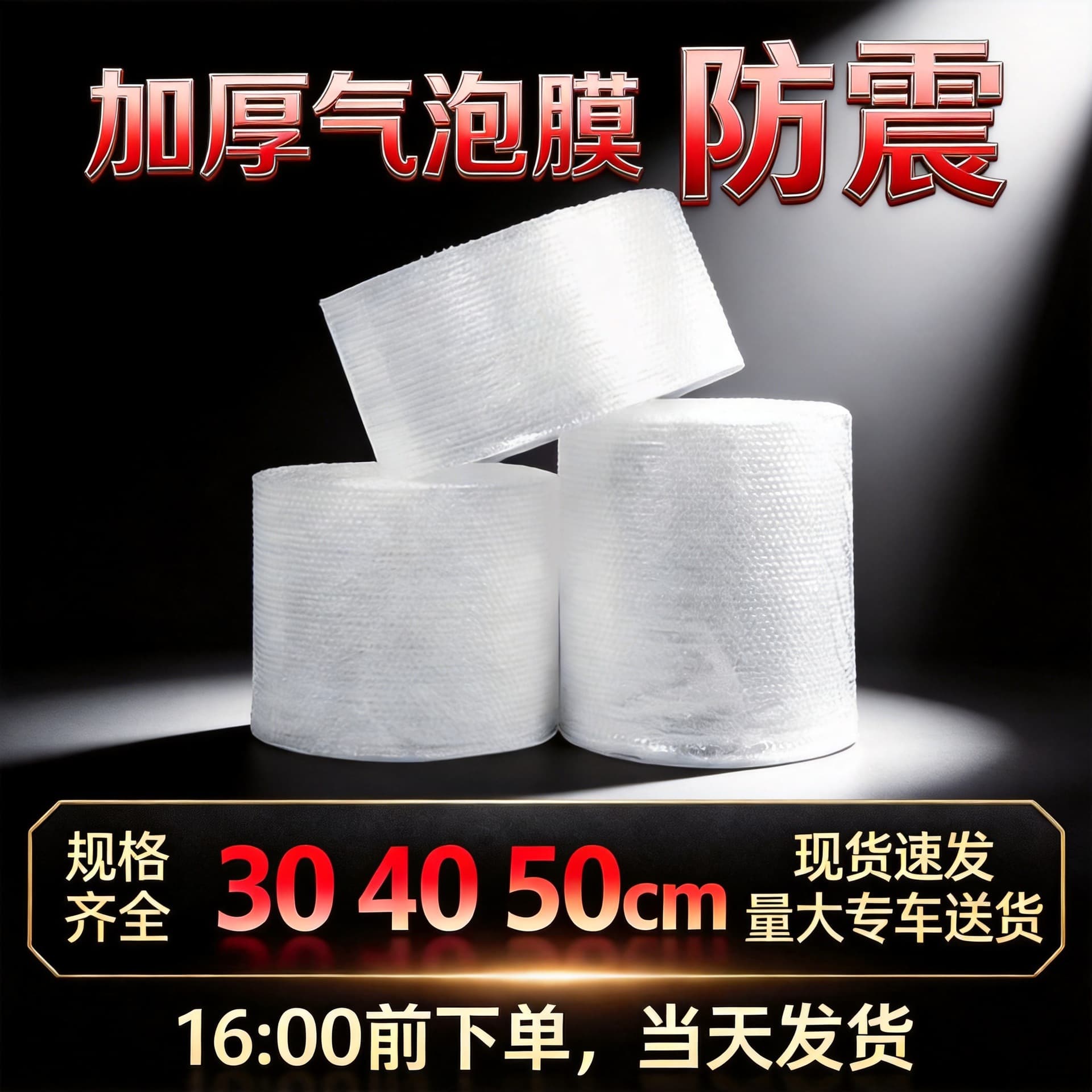 Express packaging foam roll 30 40 50cm wide double layer large bubble thickened bubble roll shockproof bubble pad bubble film