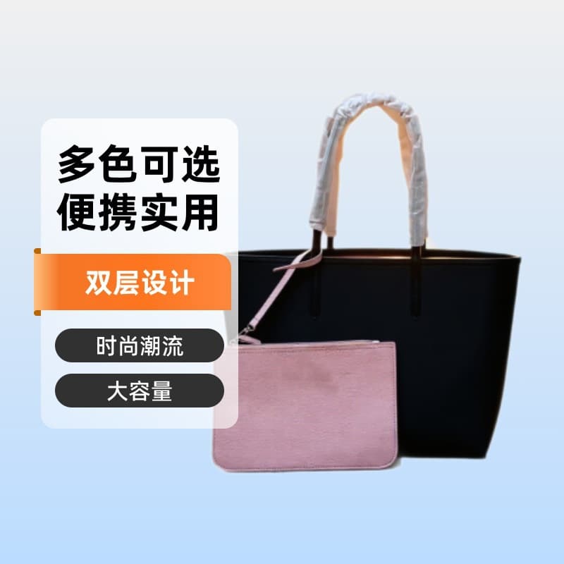 New Cross-Border French Style Double-Sided Large Capacity Tote Bag Handbag Crossbody Bag Commuter Tote Women's Lacoste Bag