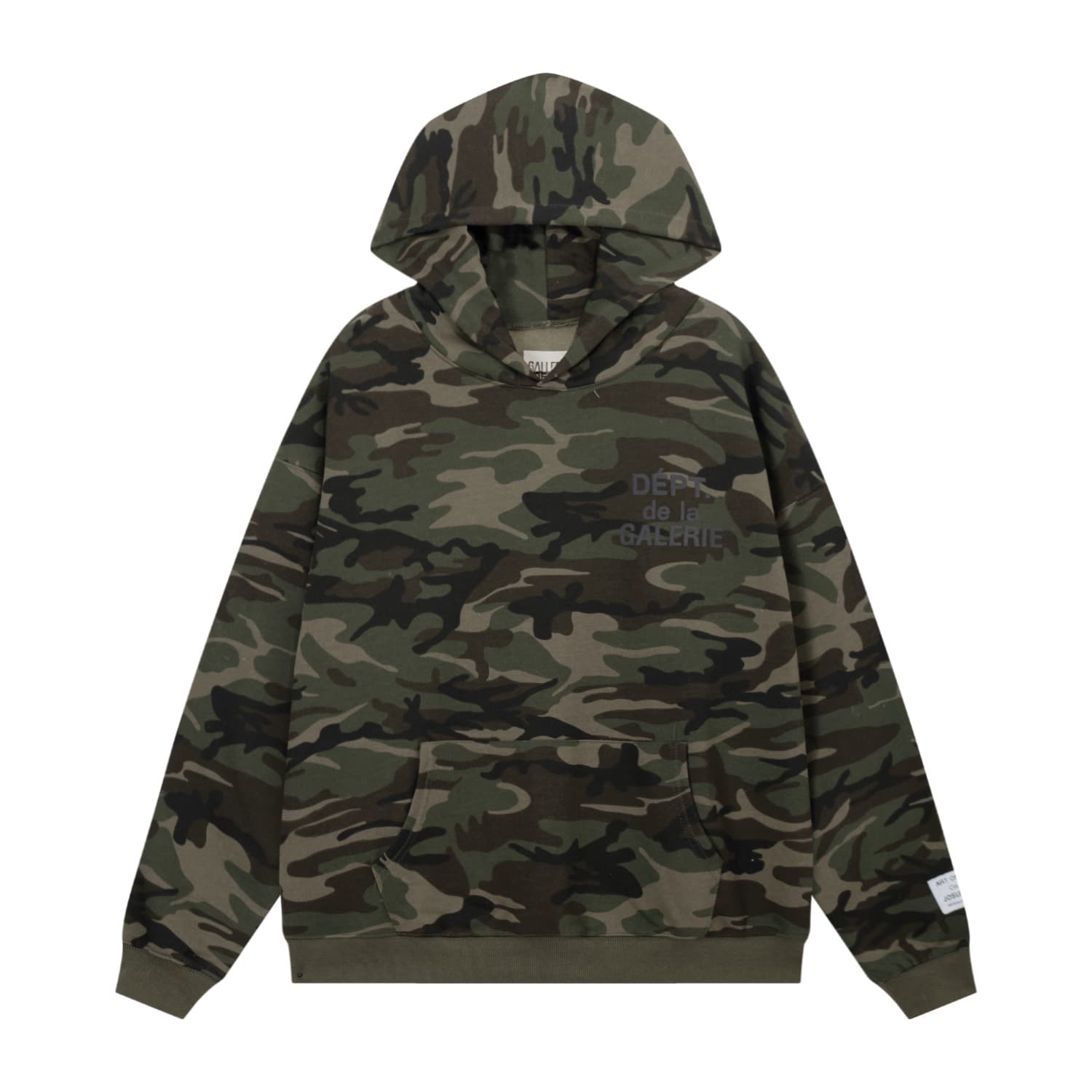 2025 American Retro Camo Street Long Sleeve Hoodie Niche Loose Lazy Basic Letter Print