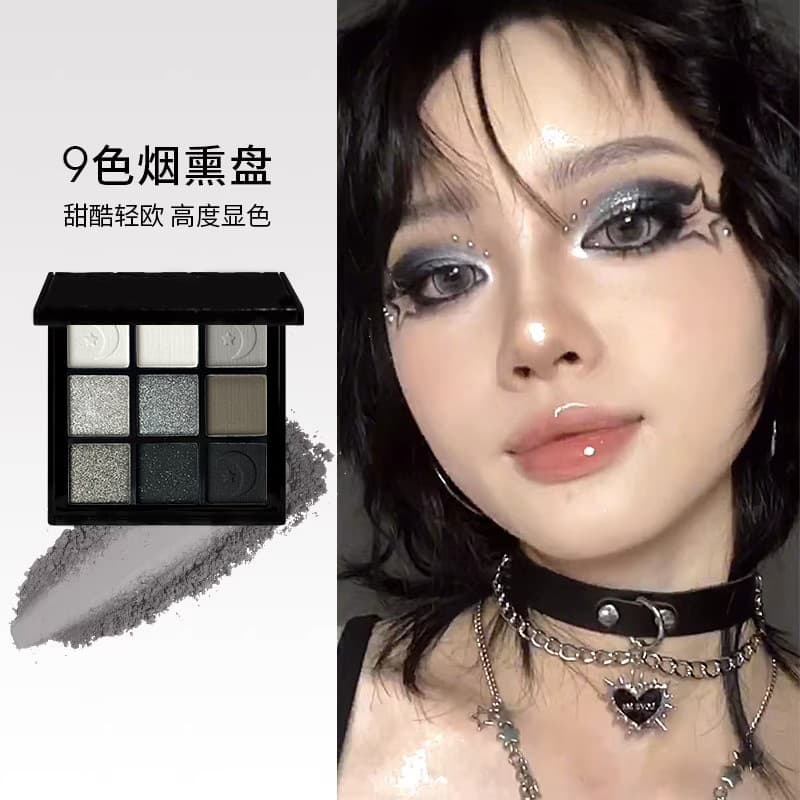 Cappell Nine-Color Eyeshadow Palette Matte Shimmer Pearl Matte Earth Tone Multi-Color Eyeshadow Korean Style Girl Series