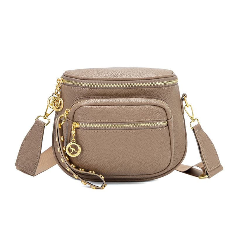 Soft Leather Shoulder Bag Retro Minimalist Large Capacity Small Square Bag Pillow Bag Commuter Crossbody Bag Women Versatile Spring New