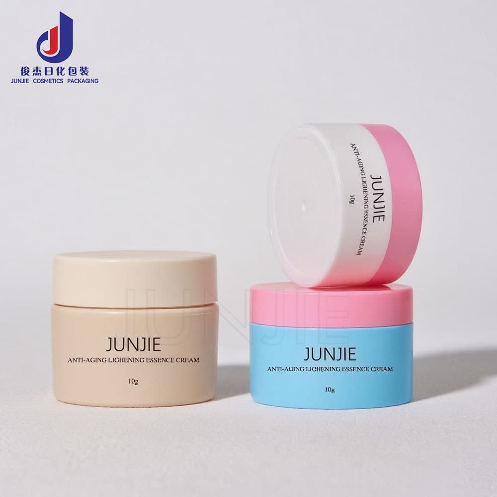 Junjie Premium Simple Hand Cream Eye Cream Bottle 10g Cosmetic Face Cream Refill Bottle Travel Portable Cream Empty Bottle