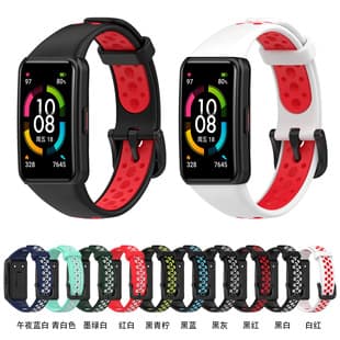 Compatible with Huawei Band 6 / Honor Band 6 Two-Tone Strap with Installation Tool/Clasp