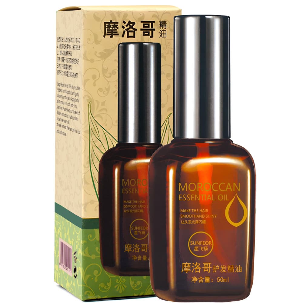 Morocco Hair Oil, No-Rinse Hair Oil, Moroccan Oil Salon-Use, Improves Dryness, Moisturizes and Smooths
