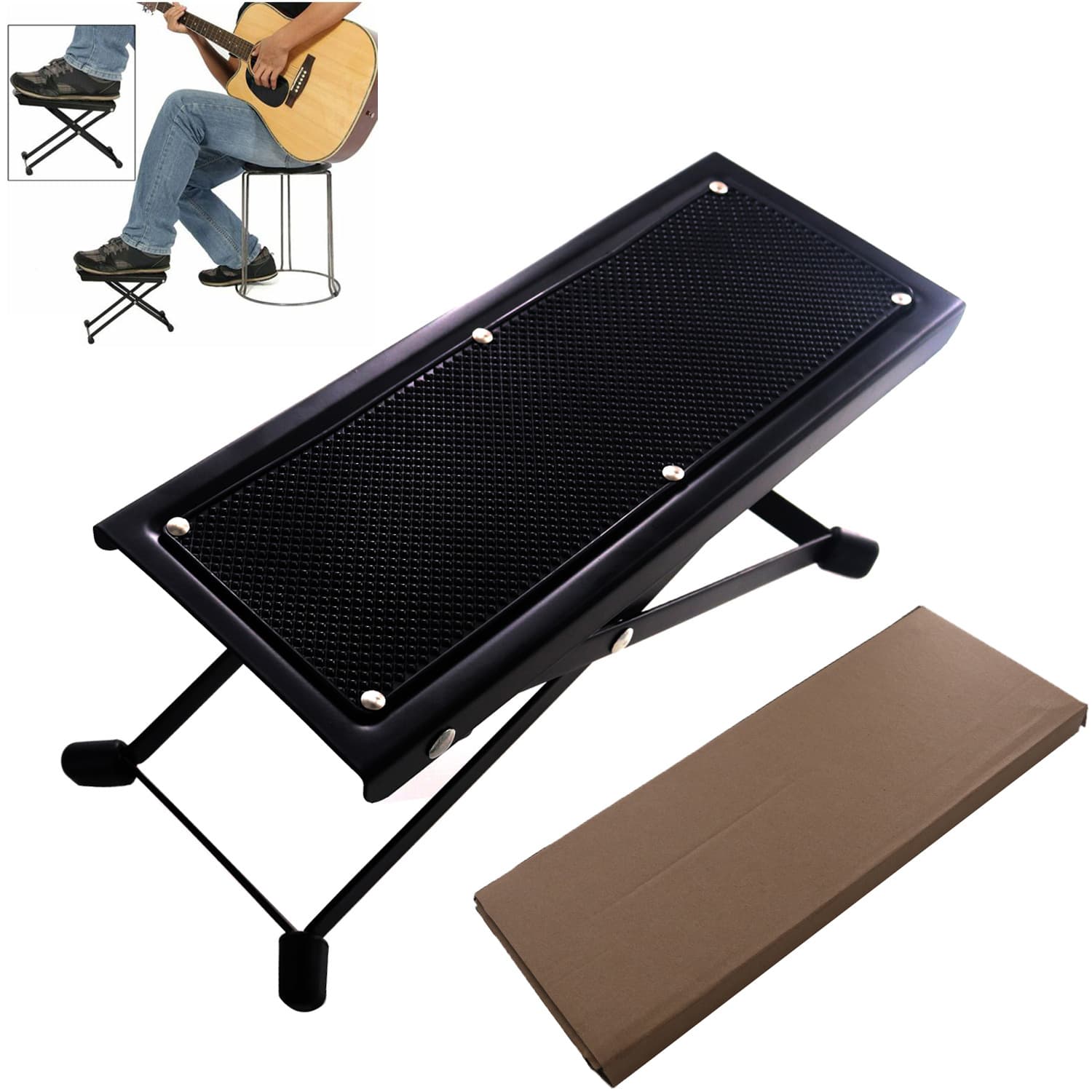 Direct Sale Classical Guitar Footstool Guitar Accessories Metal Guitar Foot Pedal Stock Wholesale Factory Guitar Pedal