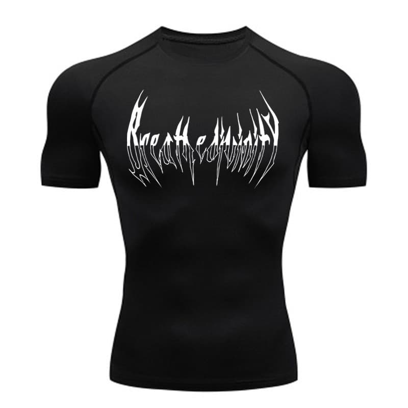 2026 new quick-drying sports T-shirt running base layer gym training men's breathable sweat-wicking elastic tight