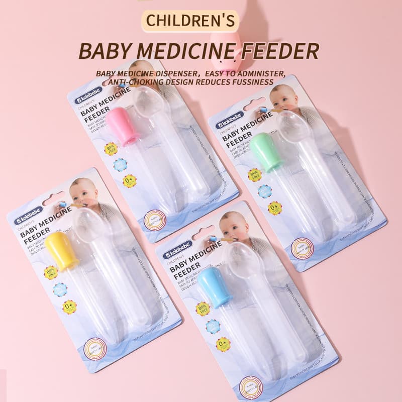 English Card-Packaged Baby Medicine Spoon and Dropper Combo Set for Children