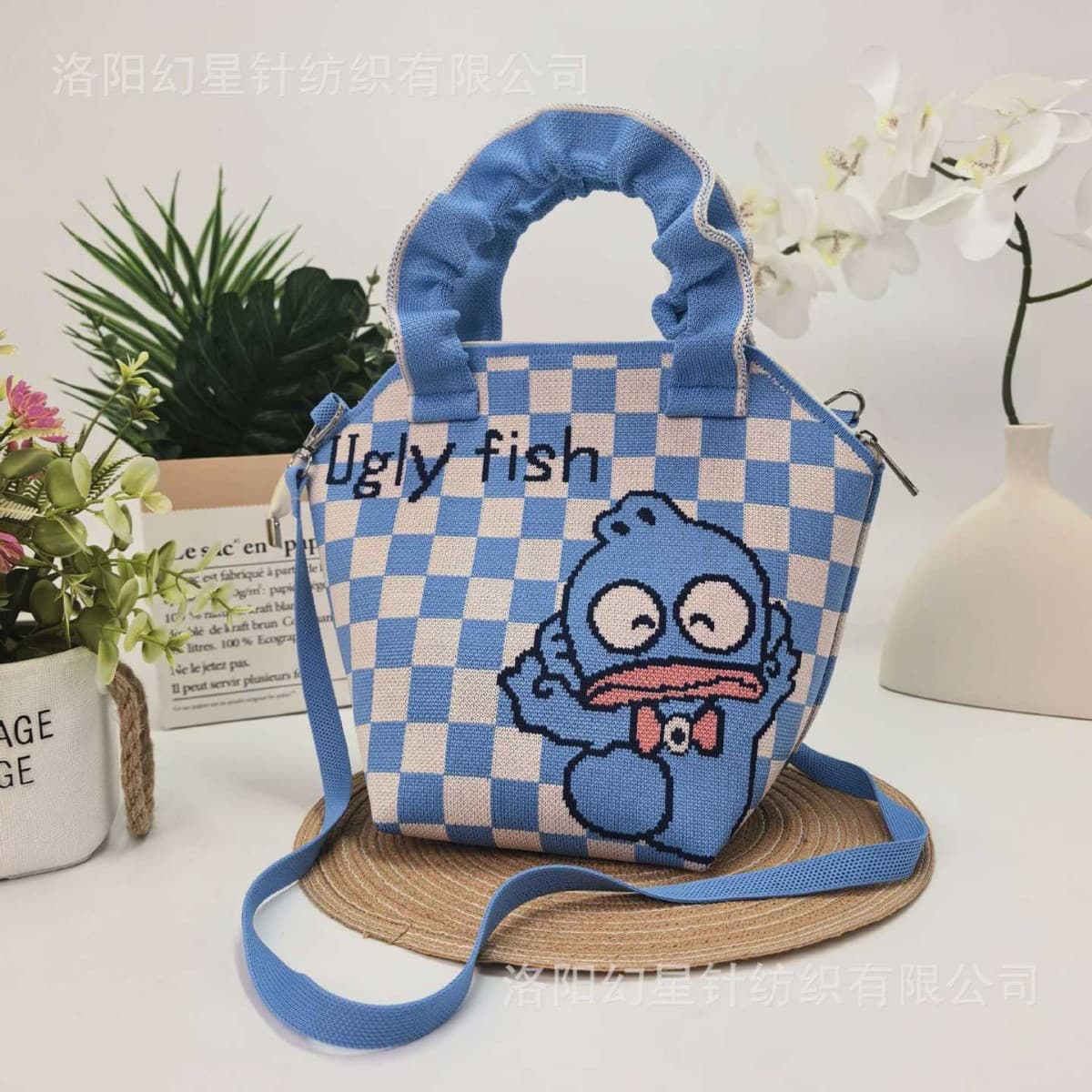 Cartoon Shell Bag Knit Baby Birthday Gift Kuromi Melody Hello Kitty Pink Cartoon Favor Bag