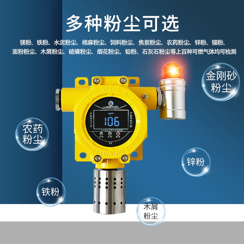 Online explosion-proof dust concentration detector industrial dust concentration particle grinding powder detection alarm