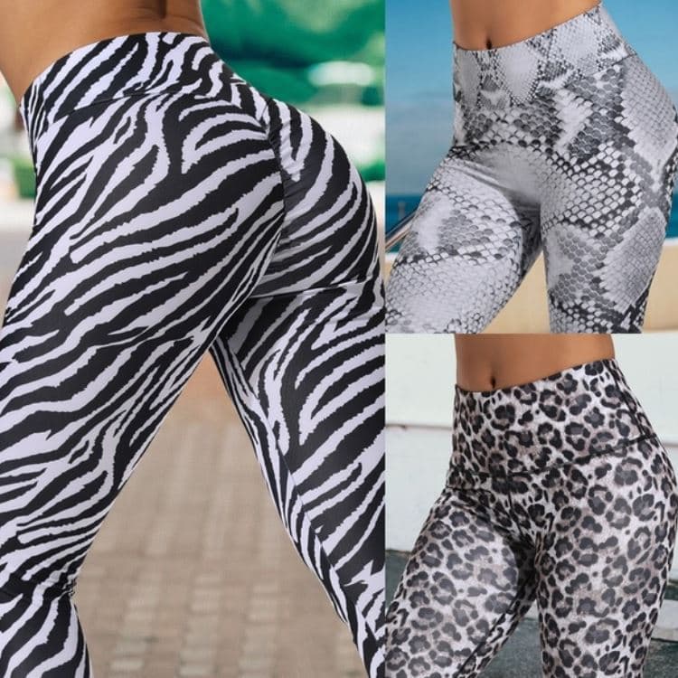 European and American cross-border hot-selling digital printing high-waisted high-elastic running fitness yoga leggings factory direct sales