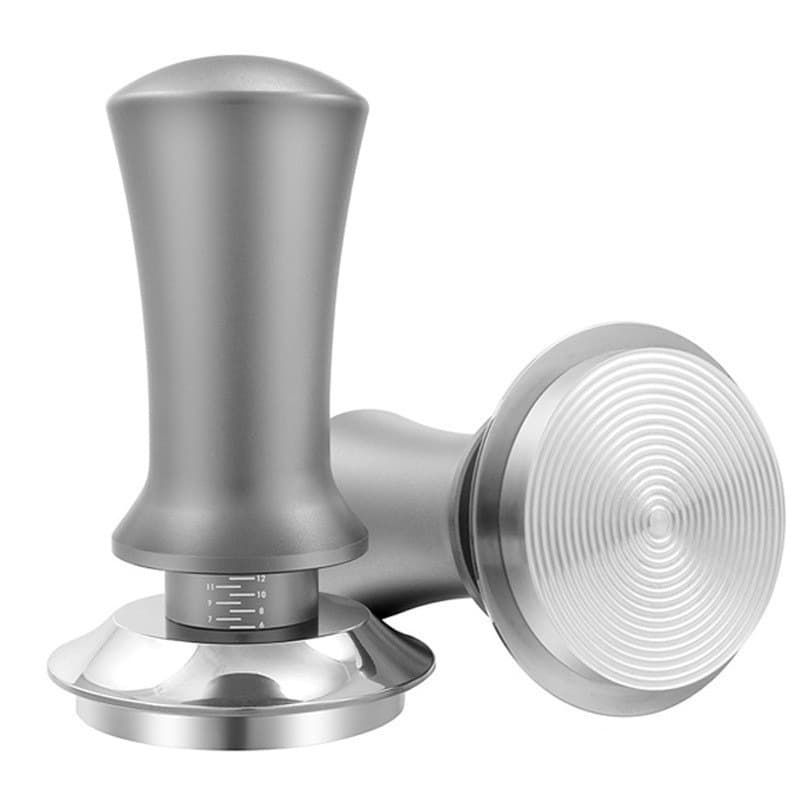 Coffee Tamper with Scale, Adjustable Press-Type Distributor, Constant Force Tamper with Balanced Spring Pressure