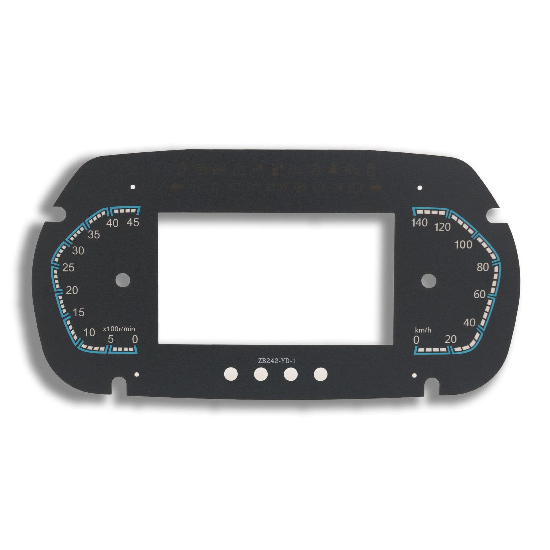 Custom Car Panel Dial RPM Sticker Surface Screen Printed PVC Car Instrument Surface Sticker