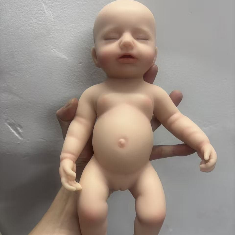 12-inch 30cm Tall Solid Silicone Pascal Sleeping Reborn Doll Realistic Baby Silicone Cross Doll